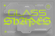 Glass Shapes Mockup Template by  in Mockups