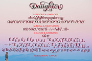 Daughter - A Lovely Calligraphy Font, a Script Font by Doehantz Studio (Thumbnail 8 of 9)