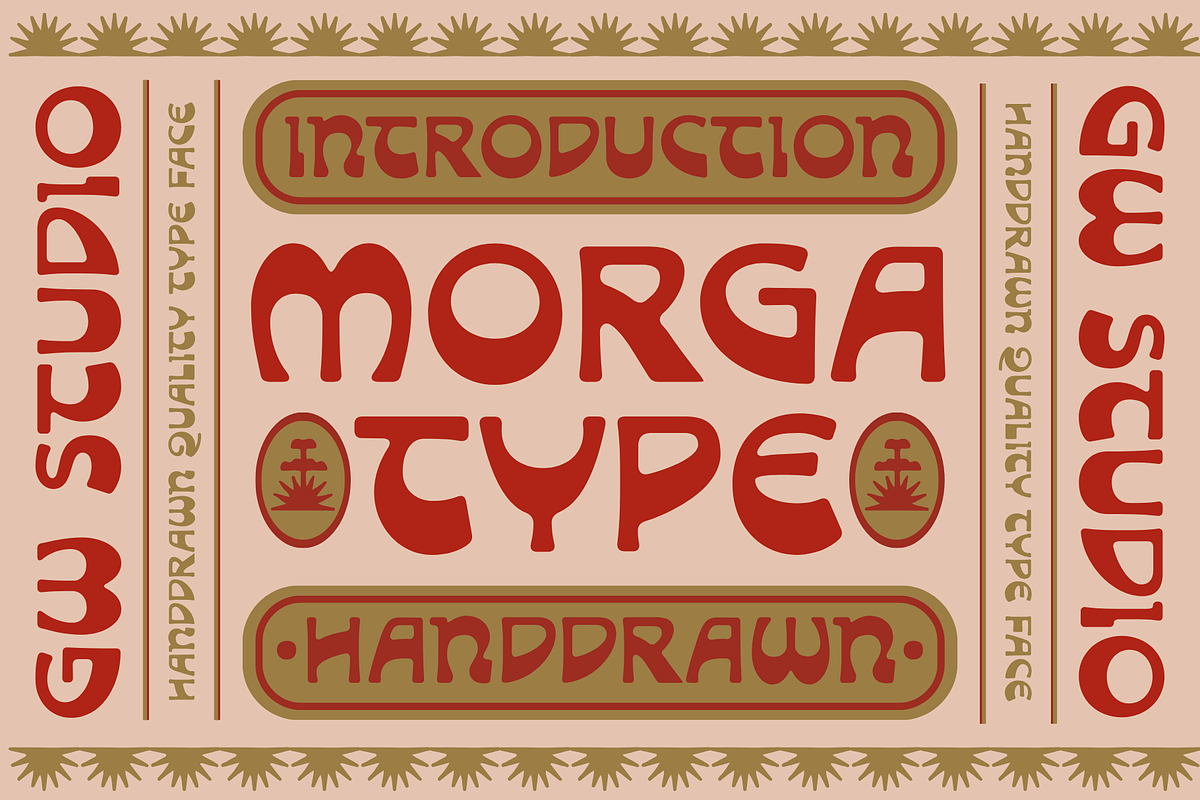 Morga | Handdrawn Typeface, a Handwritten Font by Goodwheel Studio (Photo 1 of 9)