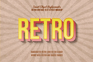 10 Retro Vintage Text Effect