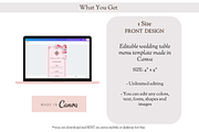 Asian Floral Wedding Menu - B5A, a Card Template by YeeqsWedding (Thumbnail 2 of 4)