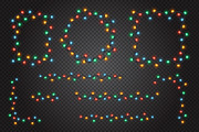 Colourful Christmas string lights, a Decorative Illustration by Yayasya (Thumbnail 2 of 3)