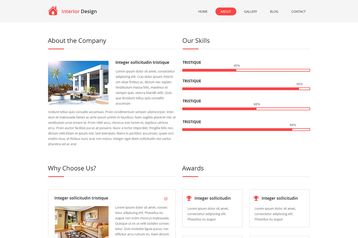 Interior Design PSD Website Template, a Websites & App Template by WebbyTemplates (Photo 3 of 7)