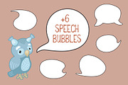 Woodland Animals Vector Clipart, an Animal Illustration by RabbitAndPencil (Thumbnail 2 of 3)