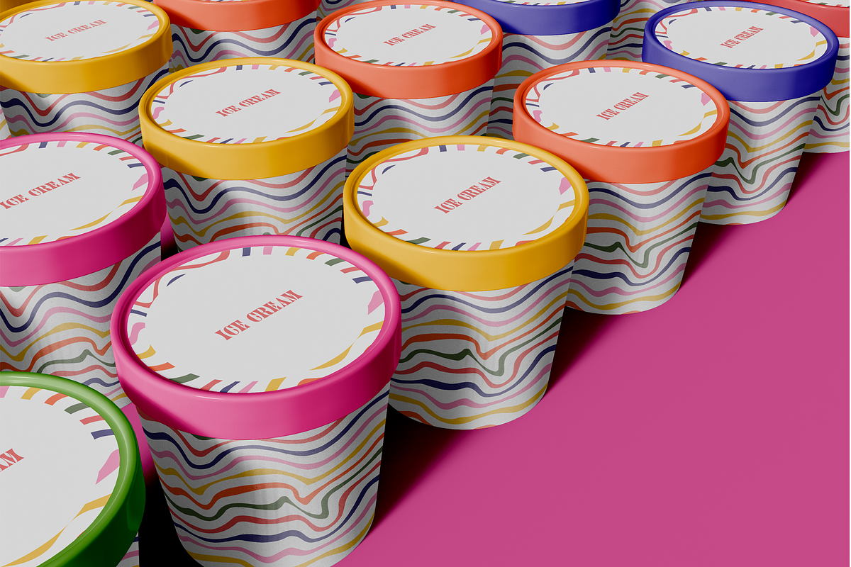 Ice Cream Jar Packaging Mockup, a Cups & Container Mockup by Hubzway