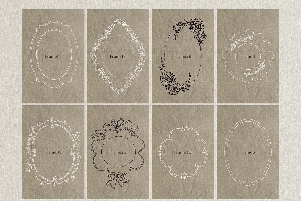 Stitcherie – Stitched Vintage Frames, an Object Graphic by DigARTbyHavroshka (Photo 15 of 18)