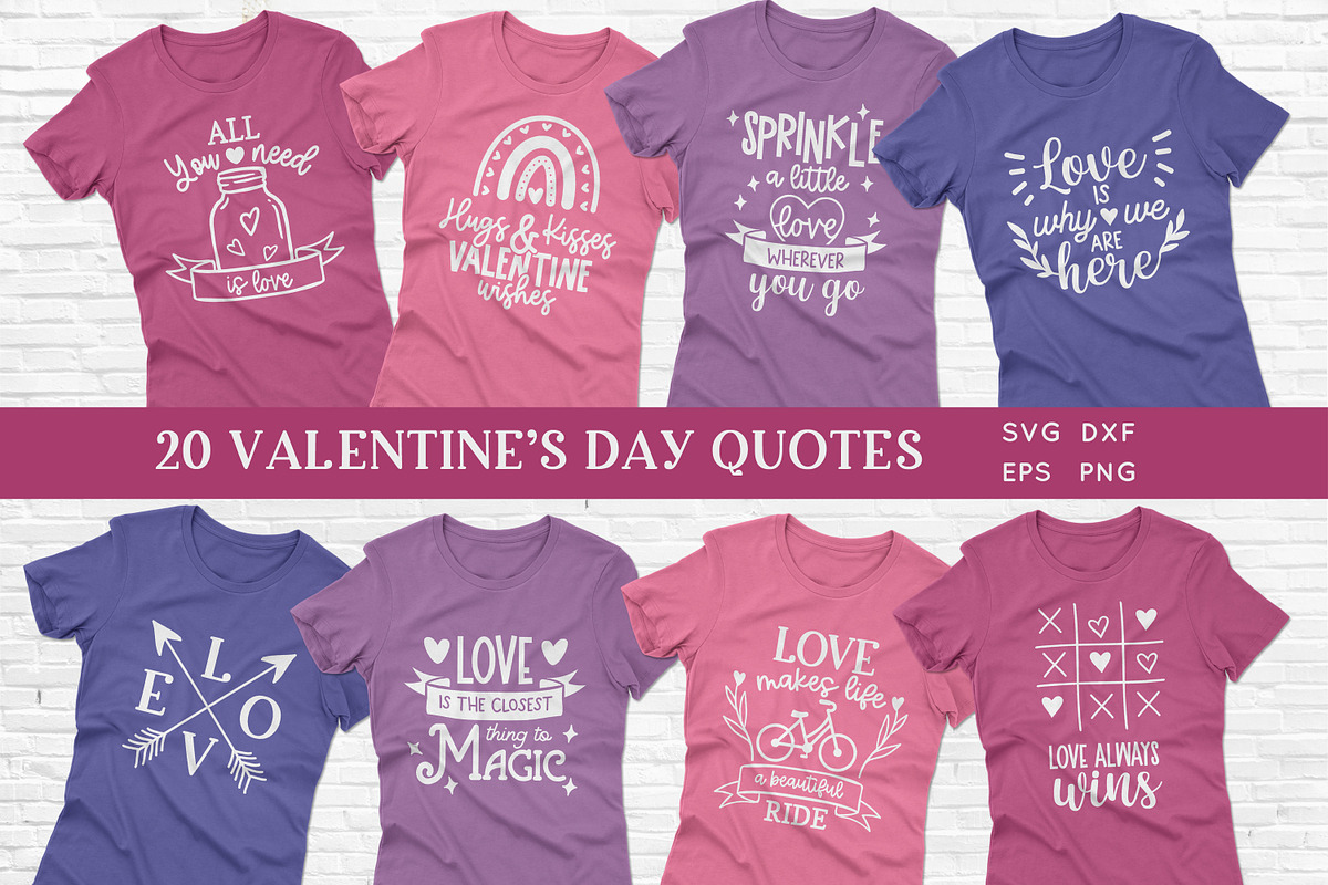 Valentine's Day quotes svg bundle, an Object Graphic by Peachycottoncandy (Photo 1 of 7)