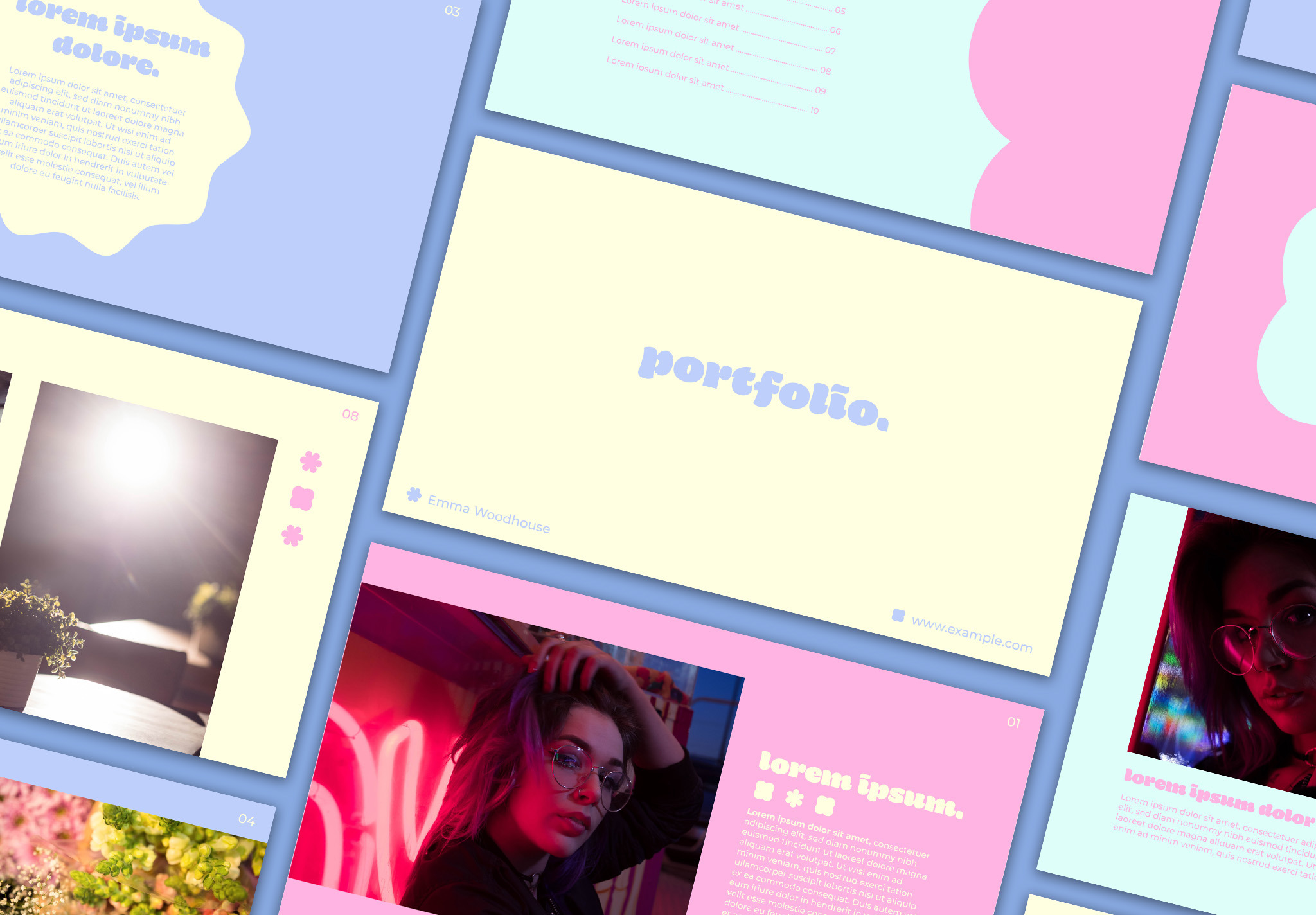 Portfolio with Graphics and Pastel, a Templates & Theme by wavebreak