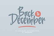 Back To December, a Font by Orenari (Thumbnail 1 of 6)