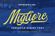 Migliore - Versatile Script Font, a Script Font by Letterhend Studio (Thumbnail 1 of 9)