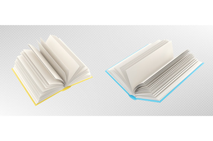 3d open books with blank white pages, an Object 3D Model by art PVP - market