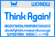 Afterthought font, a Sans Serif Font by weknow (Thumbnail 3 of 8)
