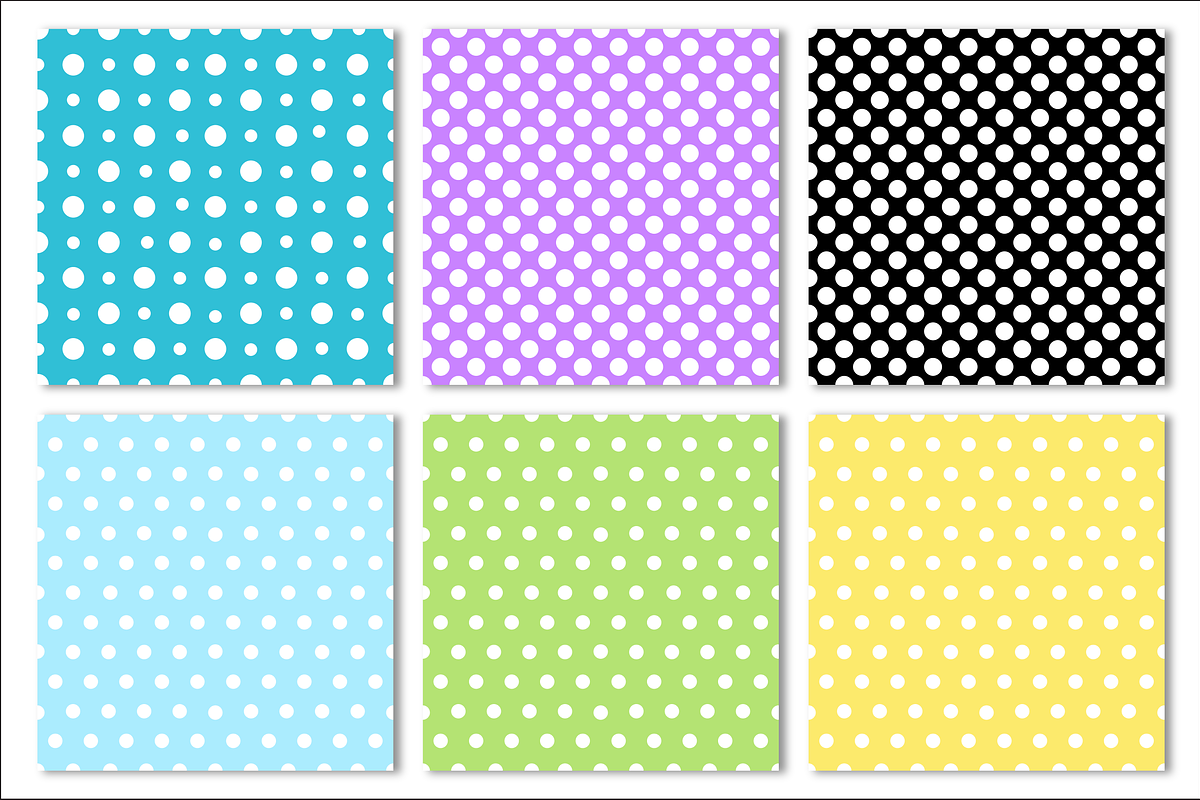 Polka Dot Seamless Pattern Bundle, a Pattern Graphic by Dream Creation (Photo 2 of 5)