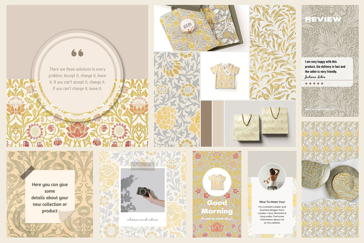 William Morris Seamless Patterns 5, a Pattern Graphic by ARTOZEN DIGITAL (Photo 7 of 19)