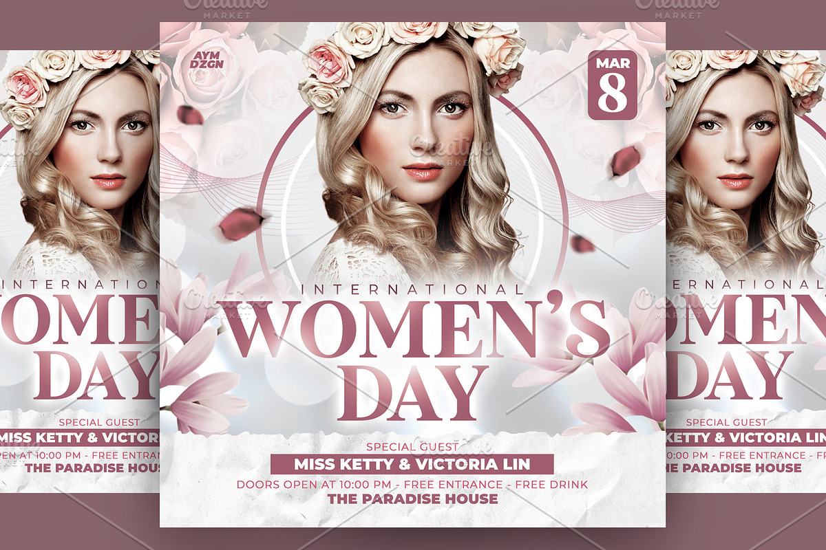 Womens Day Flyer, a Flyer Template by AyumaDesign (Photo 2 of 2)