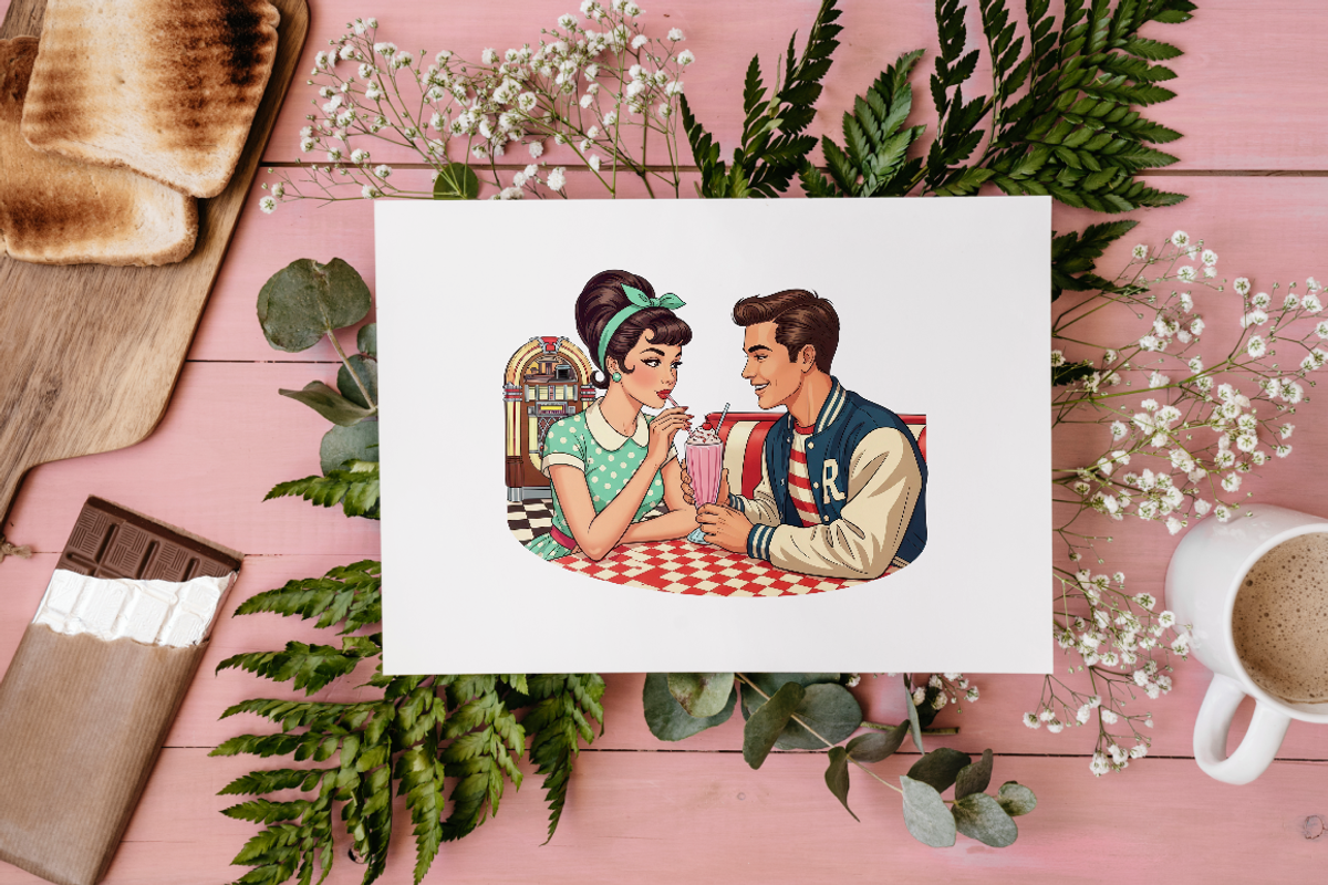 Retro Valentine PNG Clipart Groovy, an Object Illustration by KennedyStudio (Photo 4 of 5)