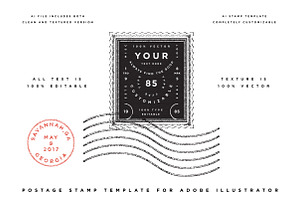 Postage Stamp Template