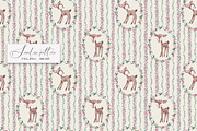 Cute Deers Card and Pattern, a Pattern Graphic by SirenaArt (Thumbnail 6 of 13)