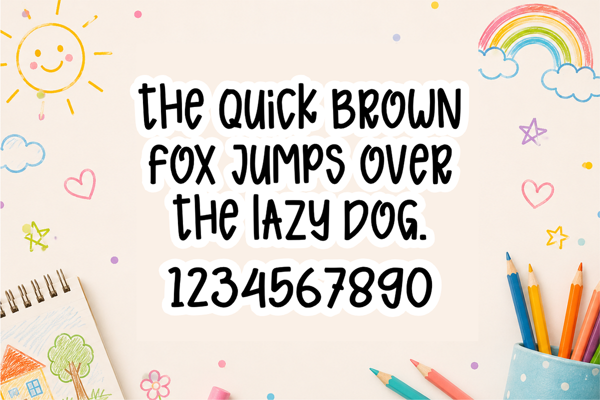 Cricut Crafty - Fun Crafter Font, a Handwritten Font by KiddoGlyphs Studio (Photo 4 of 5)