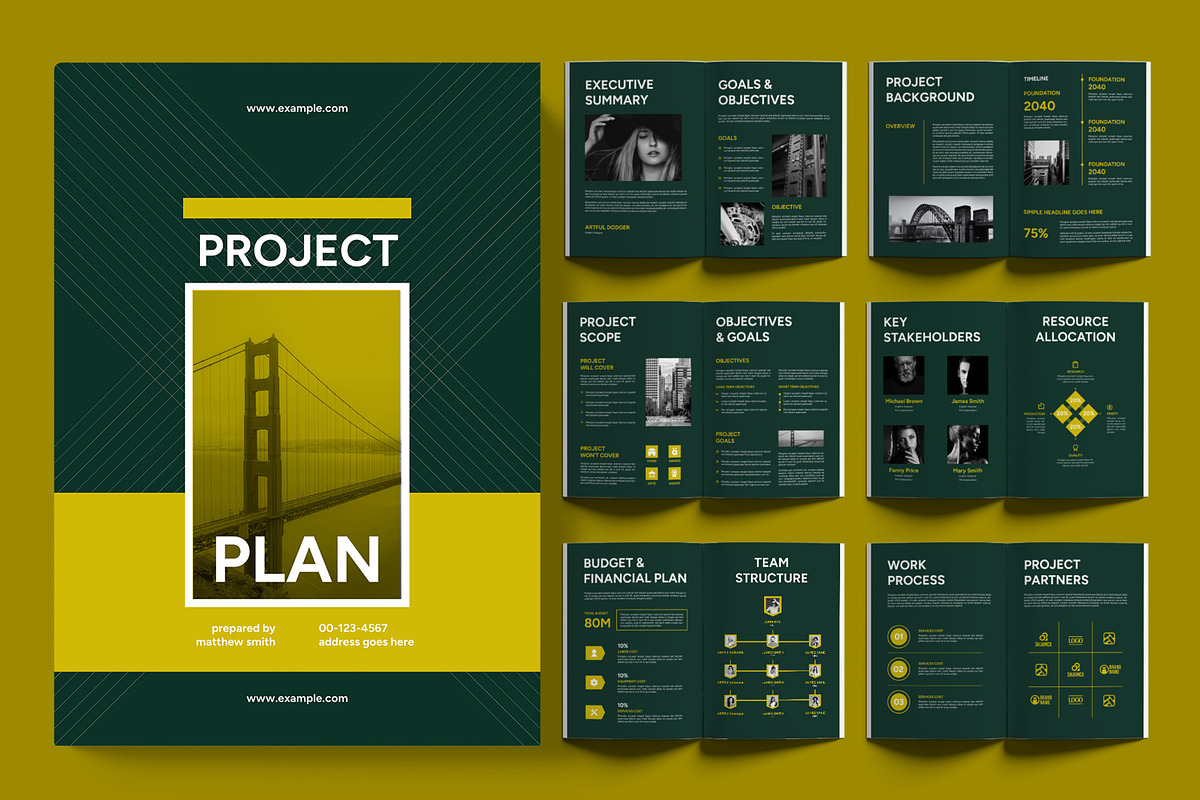 Project Plan Brochure Layout, a Brochure Template by ContestDesign (Photo 1 of 3)