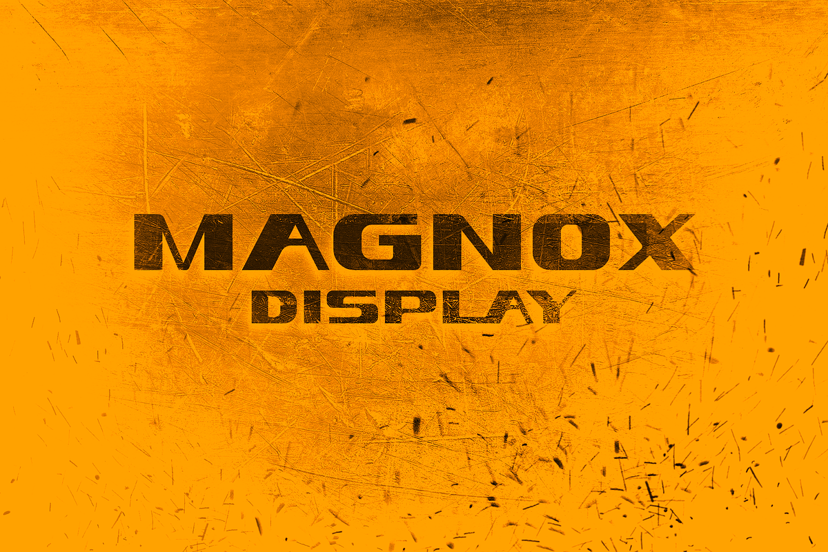 Magnox Display, a Font by Eliezer Grawe (Photo 1 of 5)
