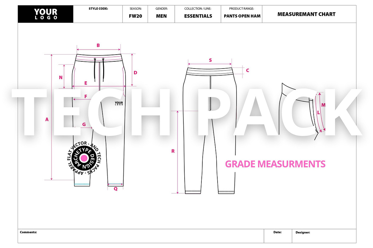 Complete Teck Pack - Men Sweatpants, a Bottom Mockup by Archetype Design (Photo 5 of 8)