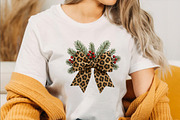 Christmas Leopard Bow Clipart Bundle, an Illustration by SVGArt (Thumbnail 7 of 8)