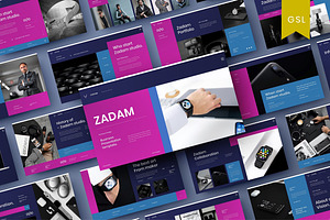 Zadam - Business Google Slide, a Presentation Template by Dens Creative Studio