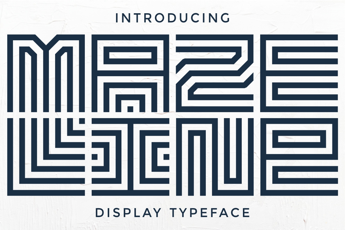 Maze Line Typeface