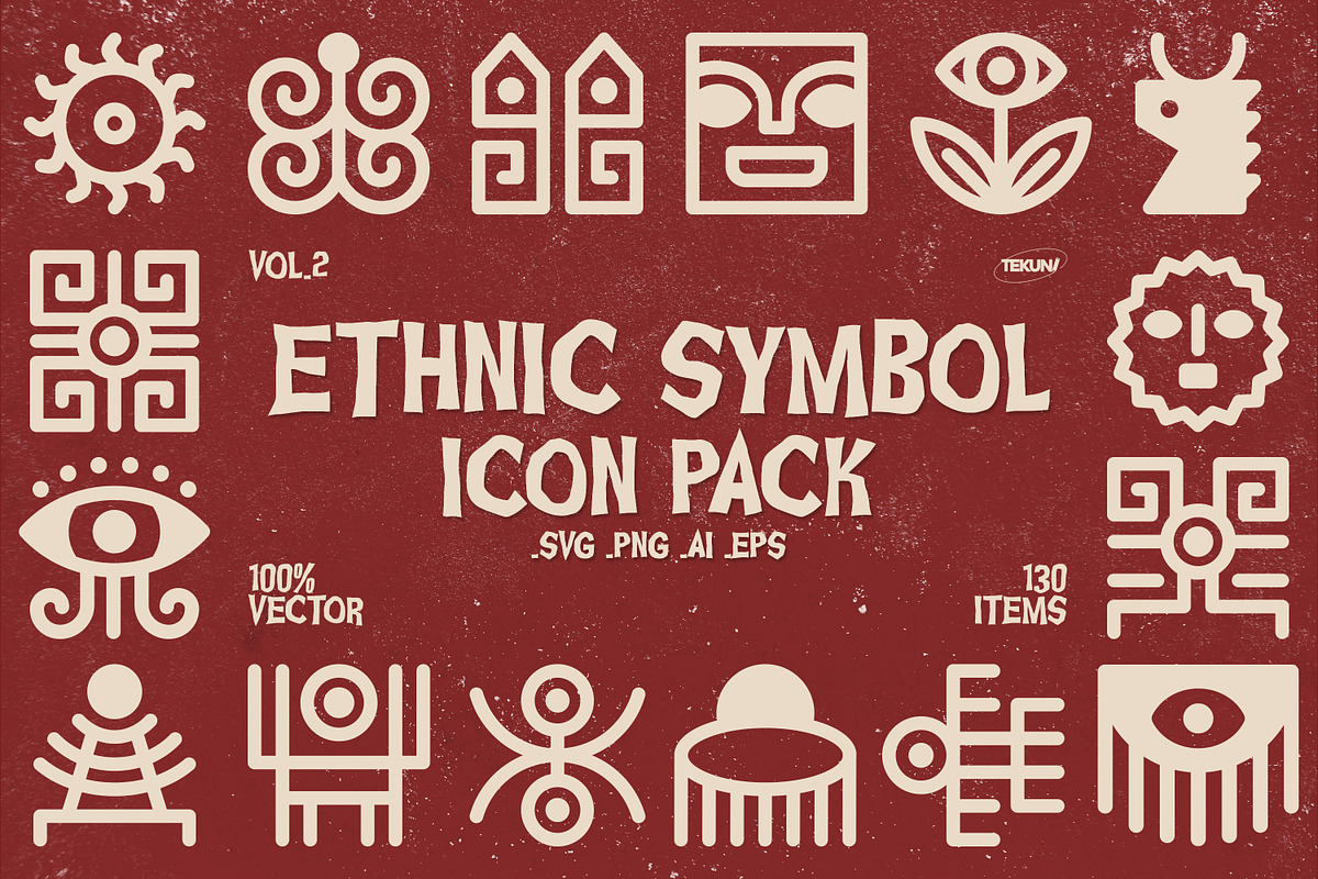 Ancient Folk Icons Vol 2, an Outline Icon by Tekuni (Photo 1 of 11)