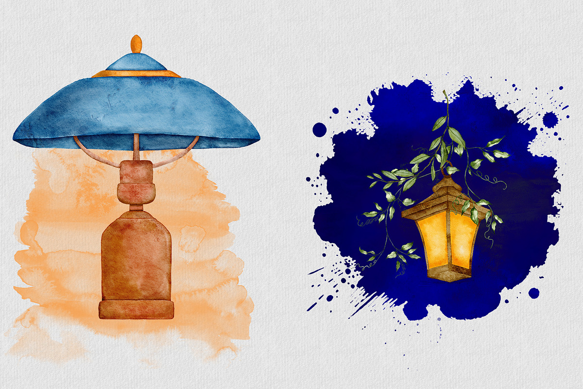 Watercolor Soft Ligts collection, a Decorative Illustration by Aurella Art (Photo 12 of 13)