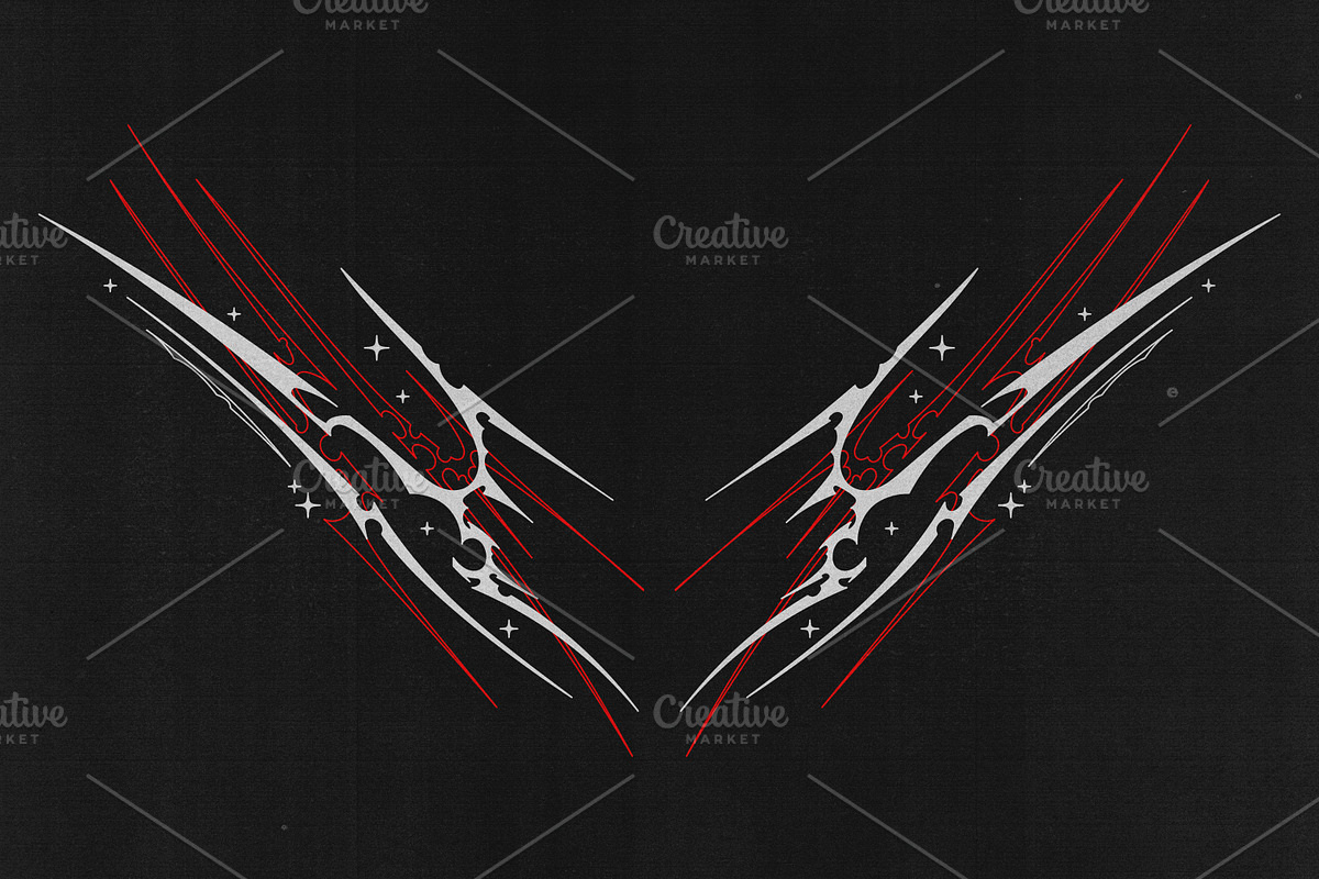 CYBER SIGILISM + NEO TRIBAL GRAPHIC, an Object Graphic by BonkiStudio (Photo 20 of 20)