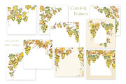 Watercolor Grapes Clipart Set, a Food Illustration by Jeanna Draw (Thumbnail 9 of 12)