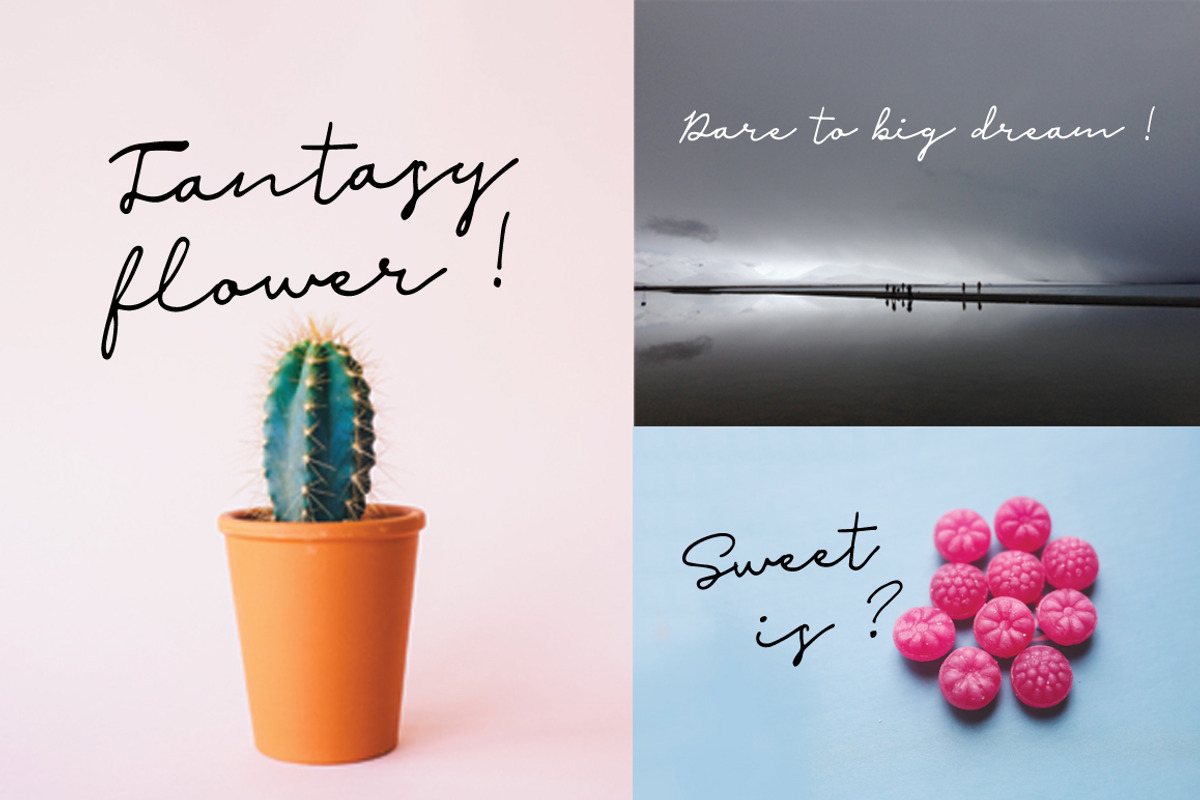 Malina | Script Font preview 3