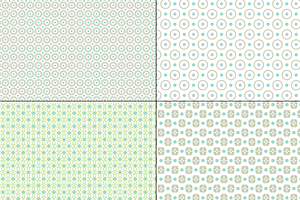 Seamless Blue & Green Geometrics