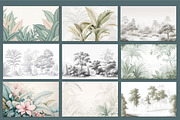 Abstract Forest Art Wallpaper Set, an Illustration by fei long (Thumbnail 8 of 10)
