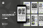 Havarkin - Instagram Templates, a Social Media Template by Rakyu (Thumbnail 1 of 7)