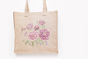 Embroidered composition with peonies, a Decorative Illustration by Good Studio (Thumbnail 2 of 3)