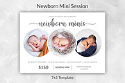 Newborn Mini Session Template :, a Card Template by Designscozy (Thumbnail 1 of 4)