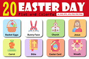 Happy Easter Day Flat and Colorful, an Icon by Color Cubes (Thumbnail 1 of 5)
