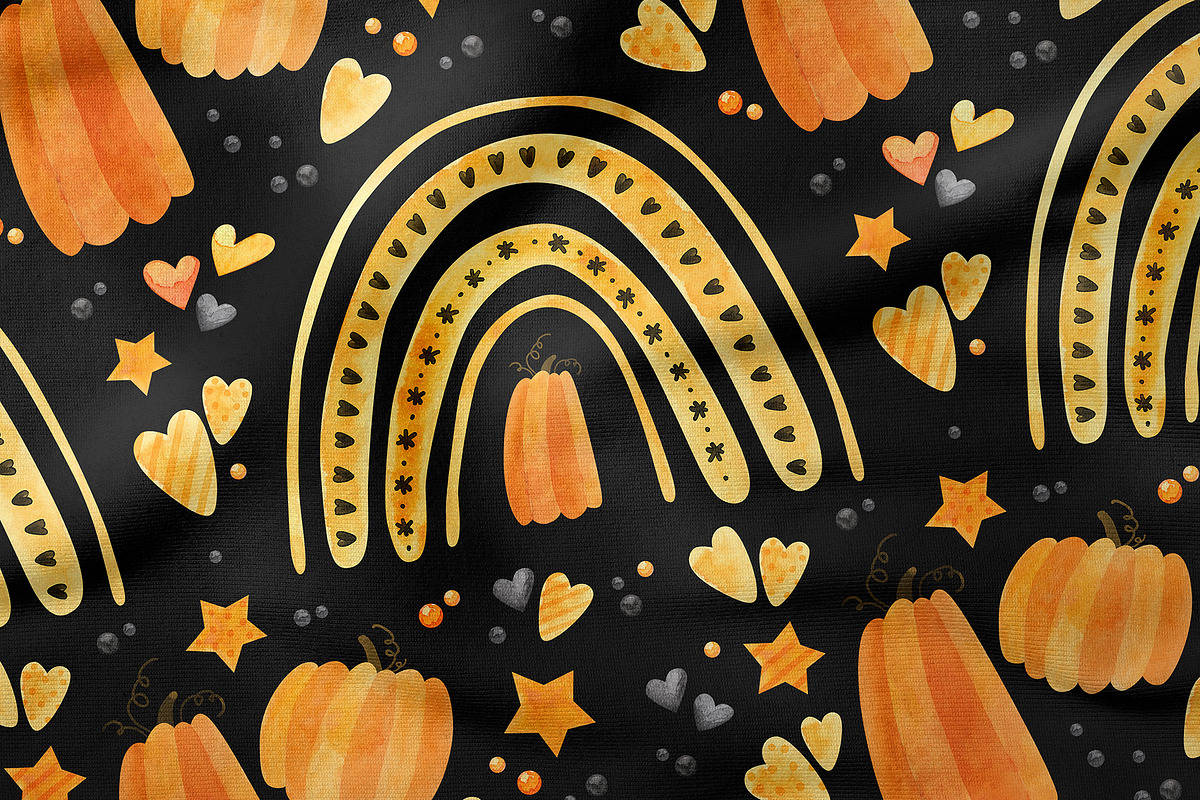 Orange Halloween Clipart & Patterns, an Object Graphic by Valin Malin (Photo 8 of 14)