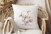 Whimsical Funny Easter Animal Clipar, an Illustration by OK Design (Thumbnail 6 of 6)