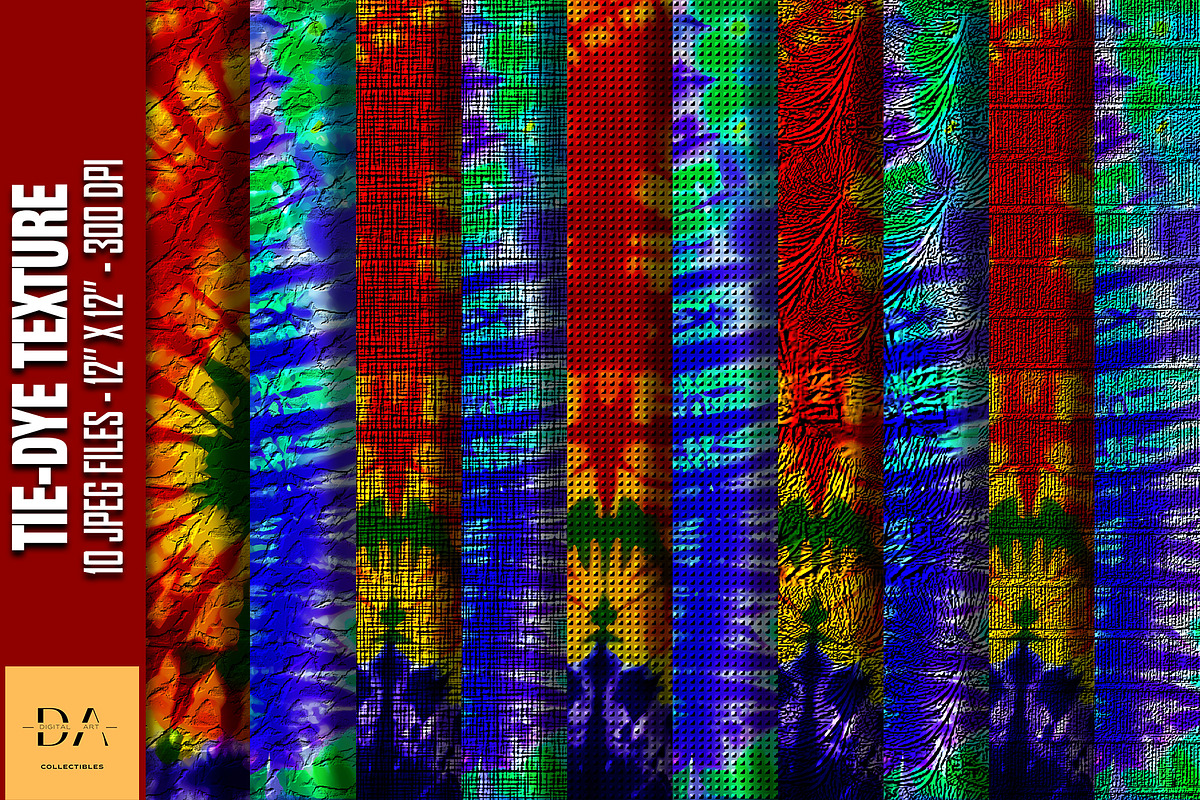 Tie-Dye Texture Digital Papers #67, a Texture Graphic by Digital Art Collectibles (Photo 1 of 4)
