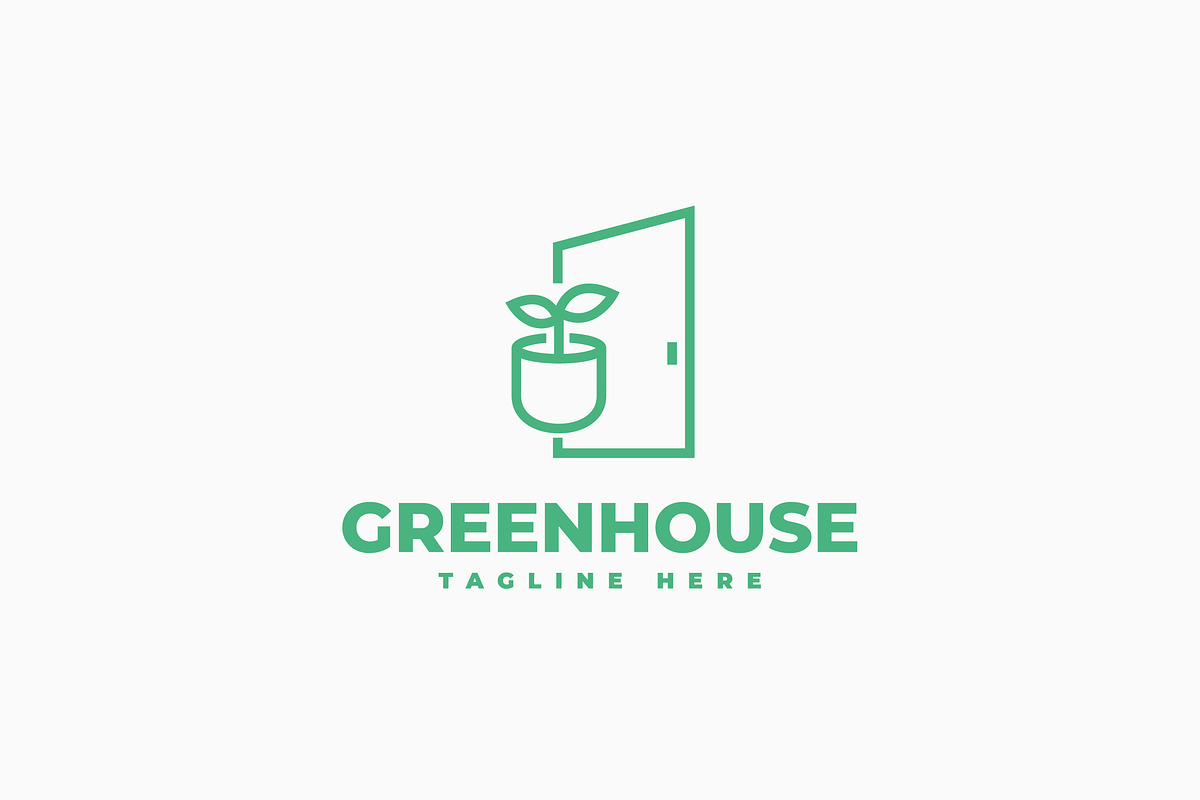 Green House Logo, a Branding & Logo Template by Zeer Graphic (Photo 1 of 2)