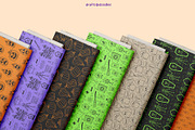 Halloween Line Art Graphics Set, a Pattern Graphic by Drafts n Doodles (Thumbnail 8 of 12)