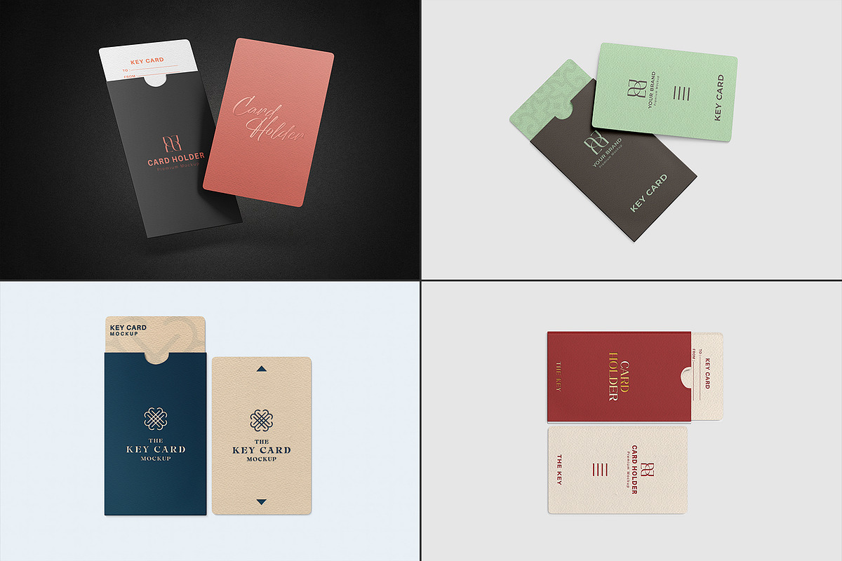 Key Card Mockup Collection, an Advertising Mockup by graphypix (Photo 2 of 14)