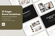 Minimal Brand Guidelines Template, a Branding & Logo Template by Naveera Aftab (Thumbnail 1 of 8)