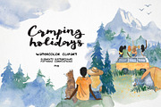Watercolor travel bundle, summer set, a Person Illustration by LyubovZaytseva (Thumbnail 2 of 20)
