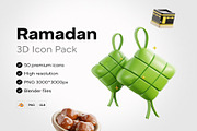 3D Ramadan Icons, an Environmental 3D Model by Creative Perspective (Thumbnail 1 of 5)