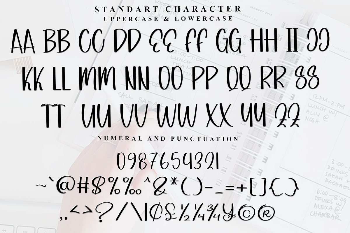 Singing Contest, a Script Font by FreshTypeINK (Photo 5 of 8)